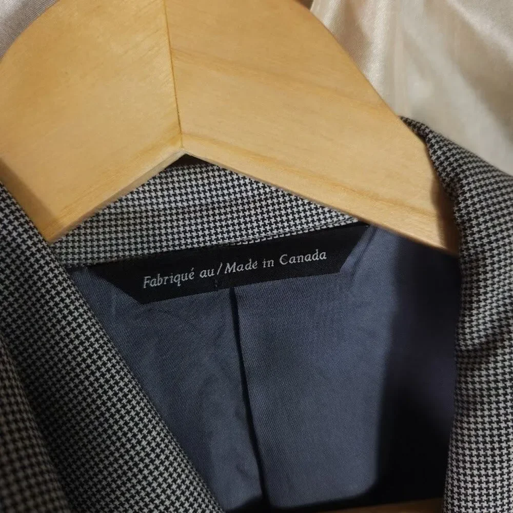 Coppley 1883 Reda Suit Houndstooth Super 110s Wool Blazer 52W Pants 46